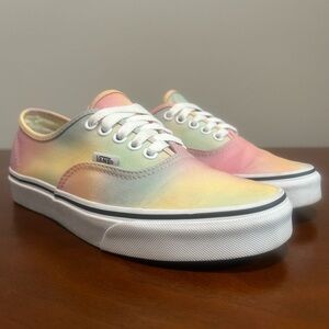 Vans Pastel Rainbow Tie-Dye Canvas Shoes
